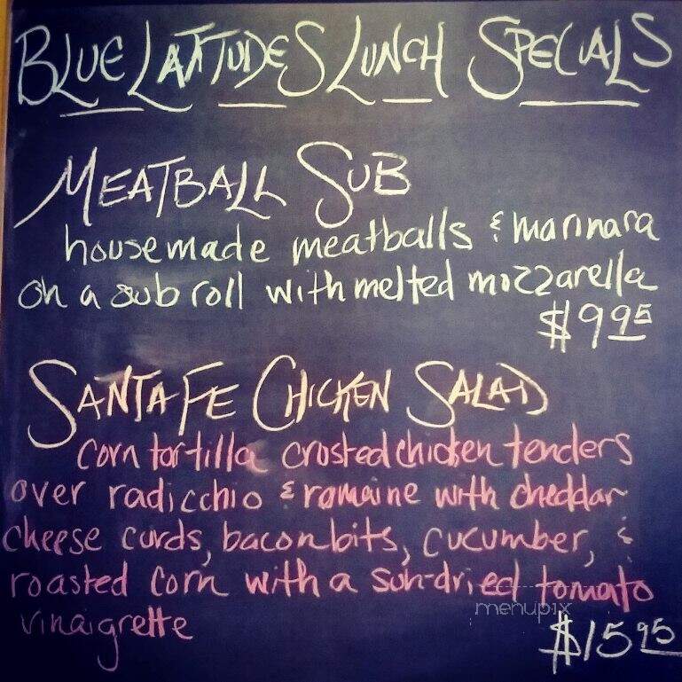 Blue Latitudes - Dover, NH menu_pic