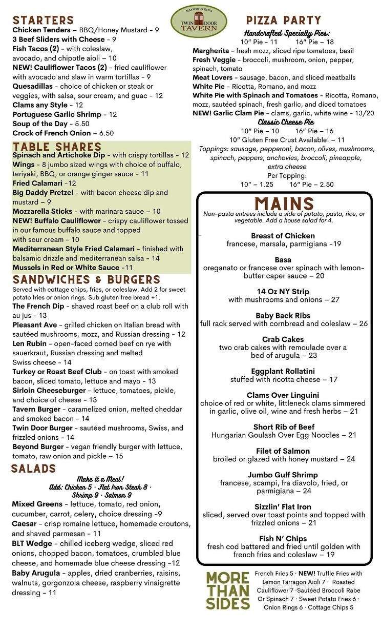 Victor's Maywood Inn - Maywood, NJ menu_pic
