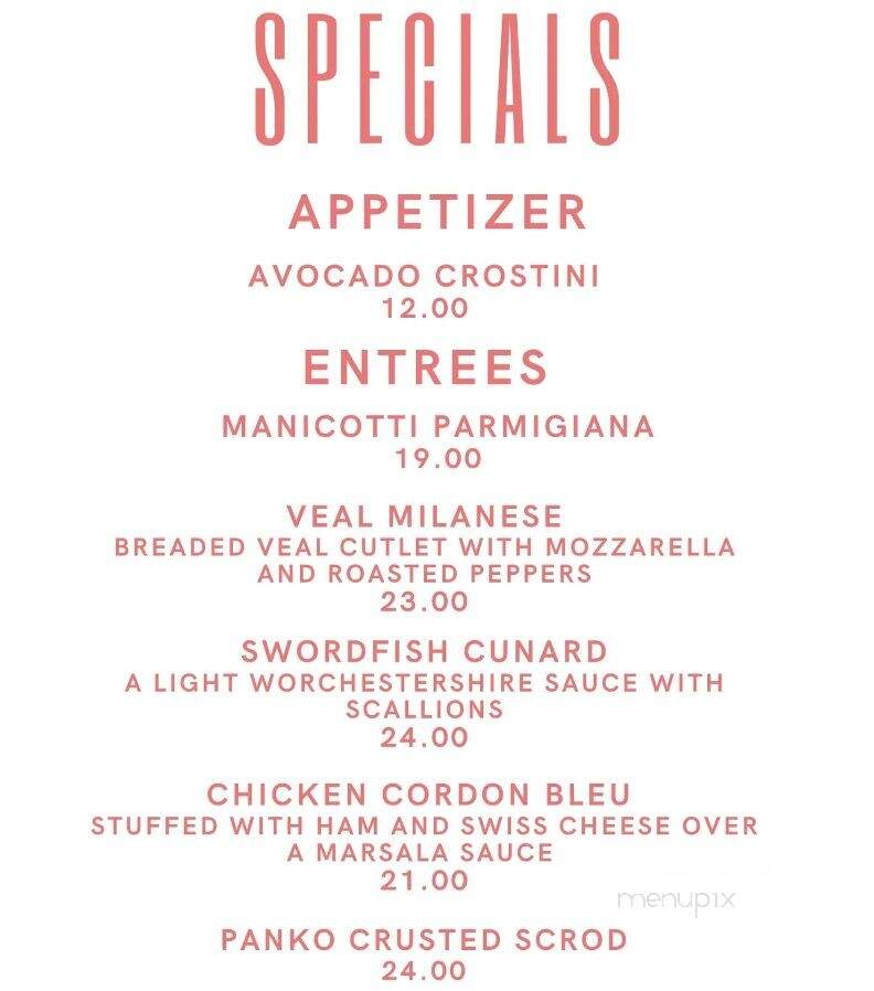 Victor's Maywood Inn - Maywood, NJ menu_pic