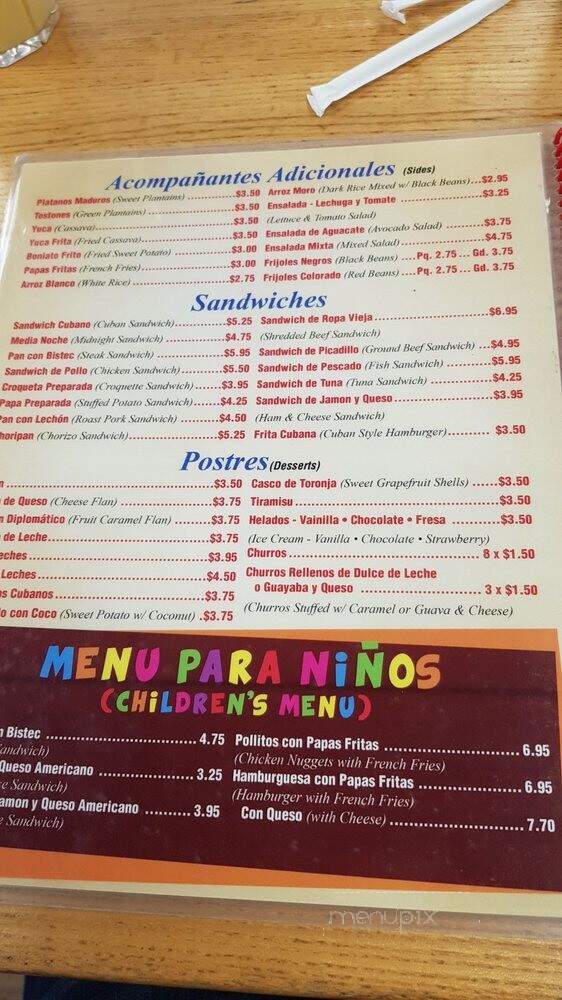 El Artesano - Union City, NJ menu_pic