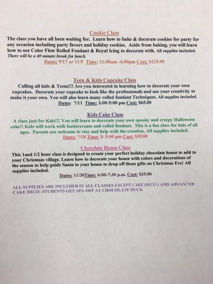 Chocolate Duck Candy Hdqrs - Farmingdale, NY menu_pic