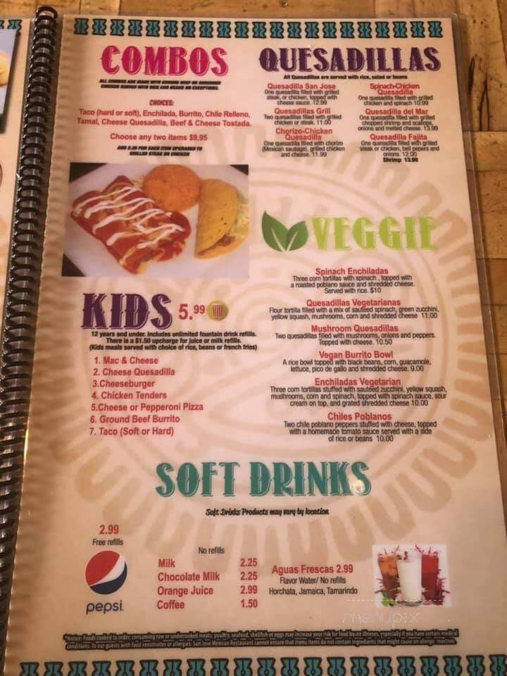 San Jose Mexican Restaurant - Wilson, NC