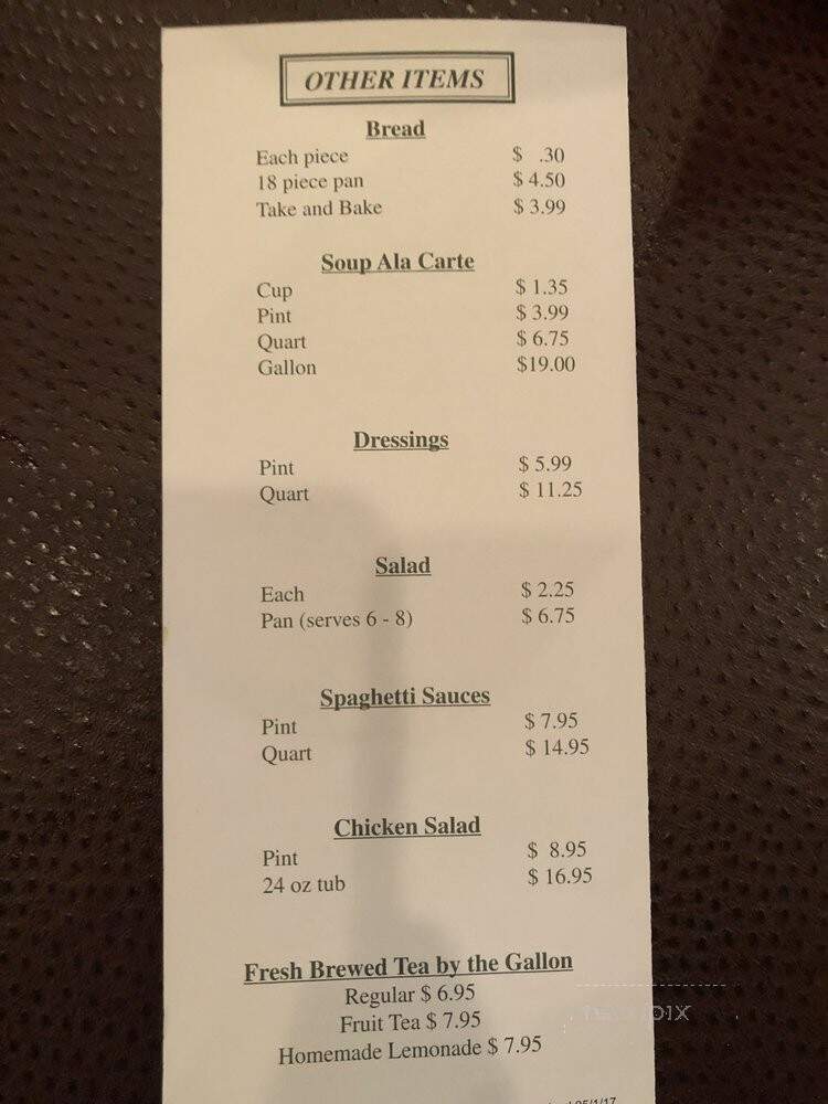 Demos Steak & Spaghetti House - Lebanon, TN menu_pic