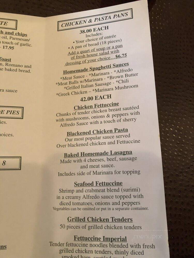 Demos Steak & Spaghetti House - Lebanon, TN menu_pic