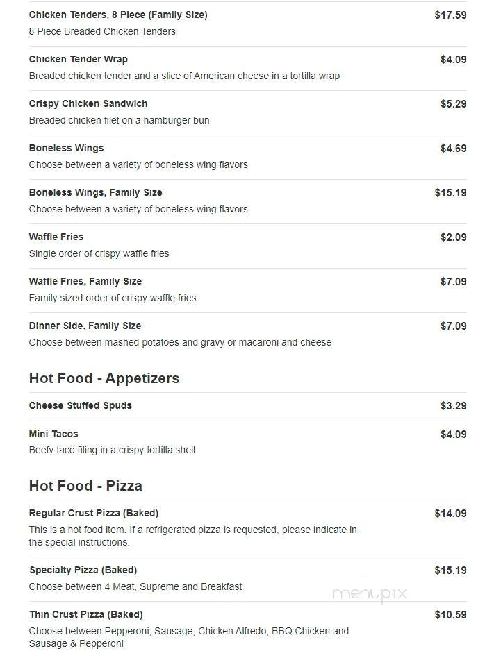 Kwik Trip - Chippewa Falls, WI menu_pic