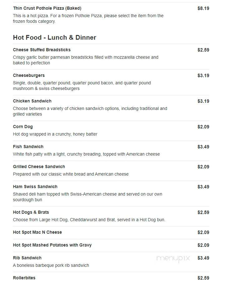 Kwik Trip - Chippewa Falls, WI menu_pic
