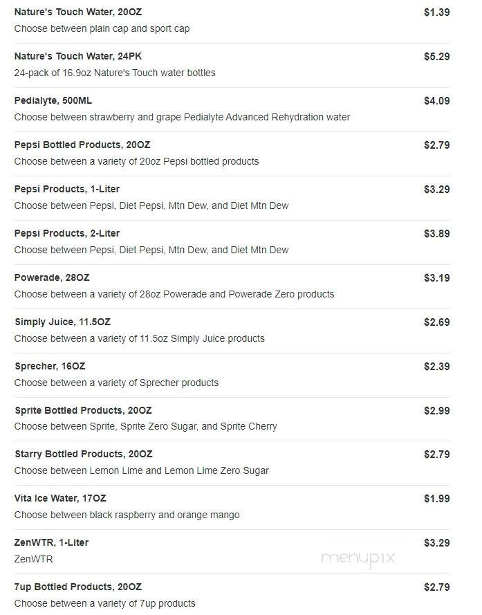 Kwik Trip - Chippewa Falls, WI menu_pic