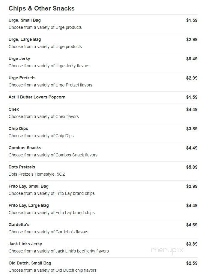 Kwik Trip - Chippewa Falls, WI menu_pic