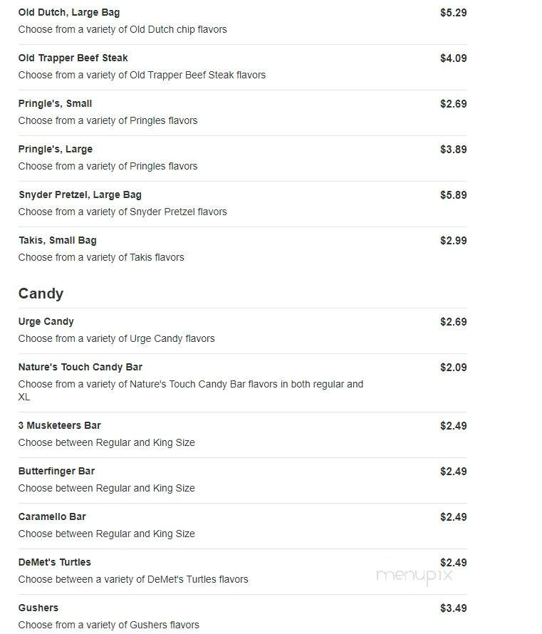 Kwik Trip - Chippewa Falls, WI menu_pic