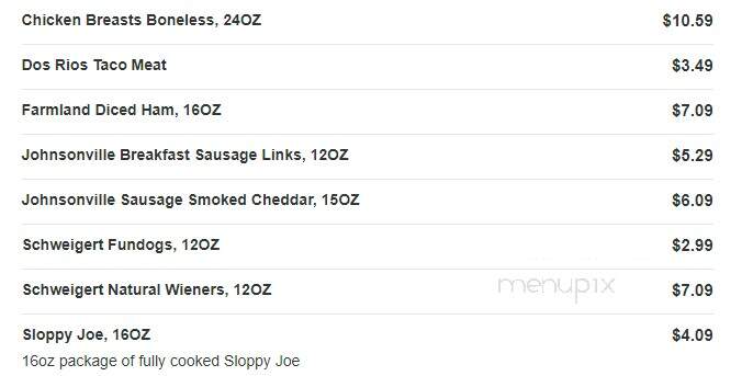 Kwik Trip - Chippewa Falls, WI menu_pic