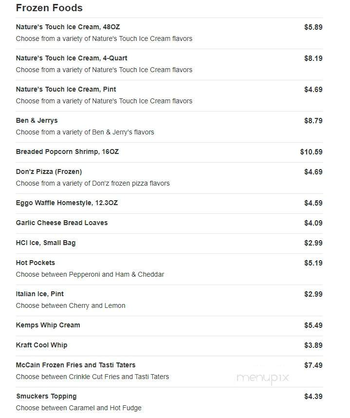 Kwik Trip - Chippewa Falls, WI menu_pic