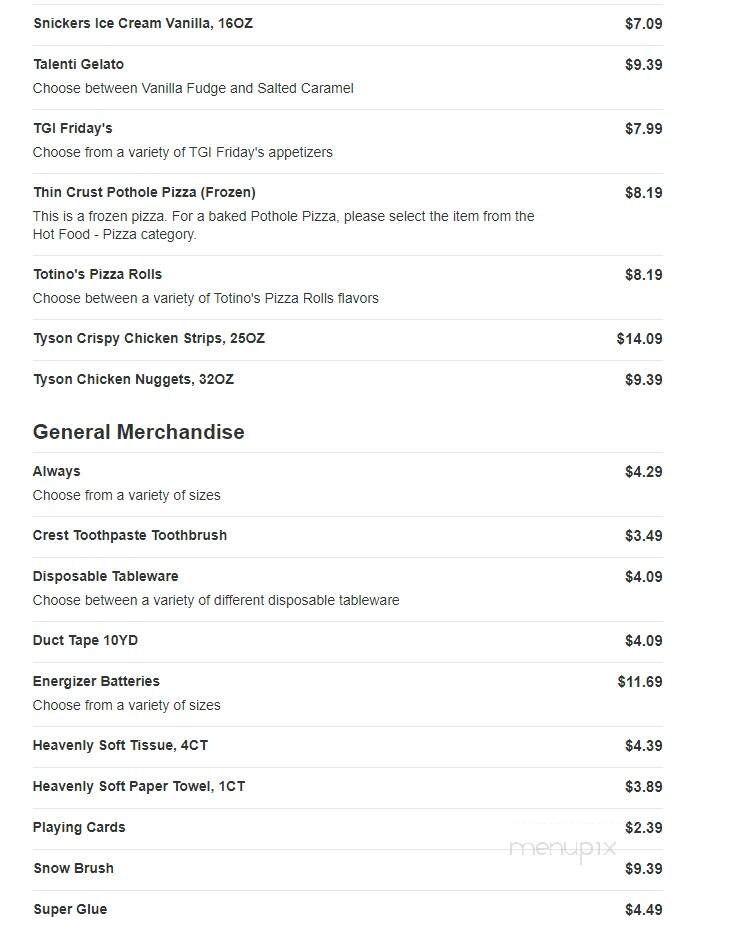 Kwik Trip - Chippewa Falls, WI menu_pic