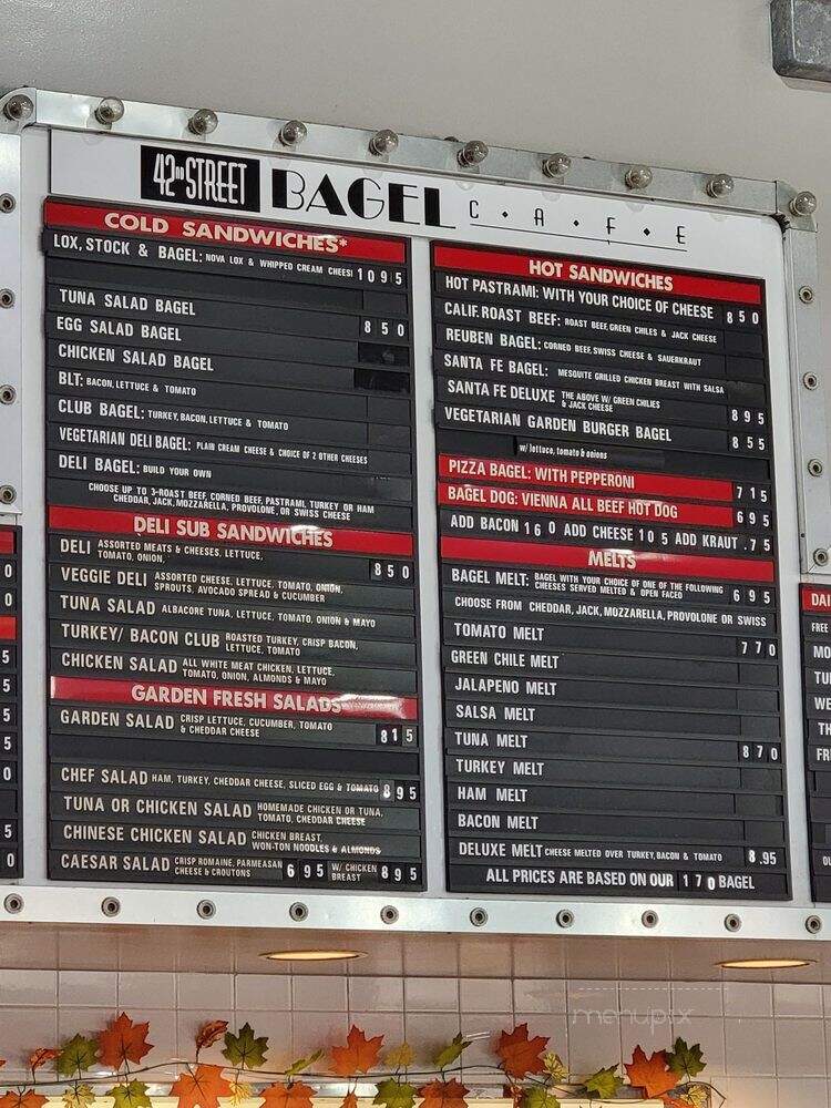 42nd Street Bagel - Claremont, CA menu_pic