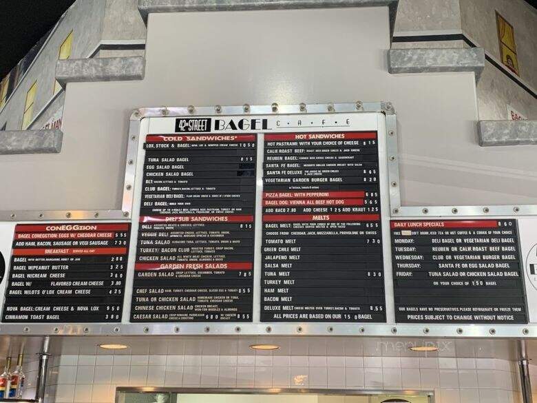 42nd Street Bagel - Claremont, CA menu_pic