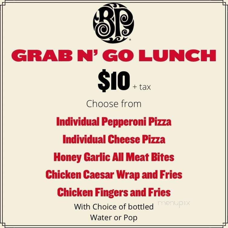 Boston Pizza - Fort Frances, ON menu_pic