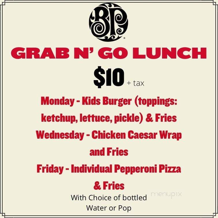 Boston Pizza - Fort Frances, ON menu_pic