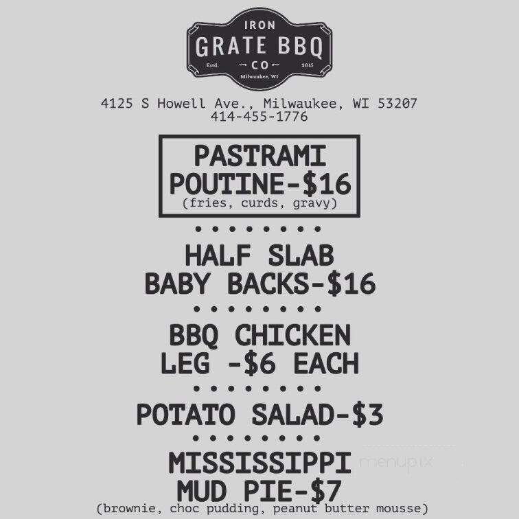 Iron Grate BBQ - Milwaukee, WI
