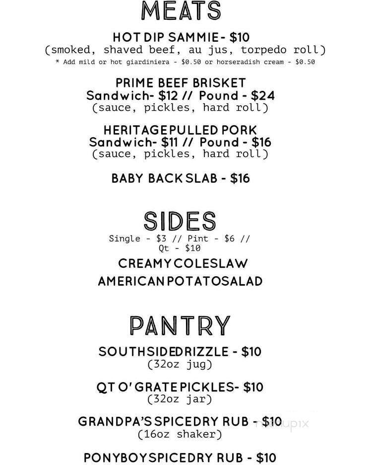 Iron Grate BBQ - Milwaukee, WI menu_pic