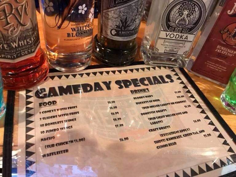 Old Detroit Burger Bar - Clawson, MI menu_pic