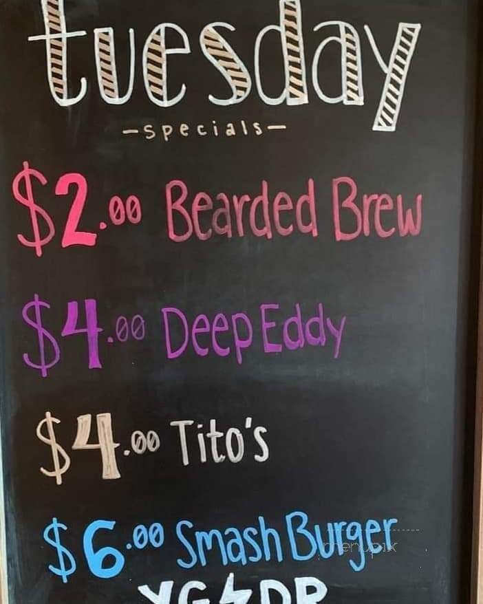 Tribble's Bar & Grill - Piedmont, SC menu_pic