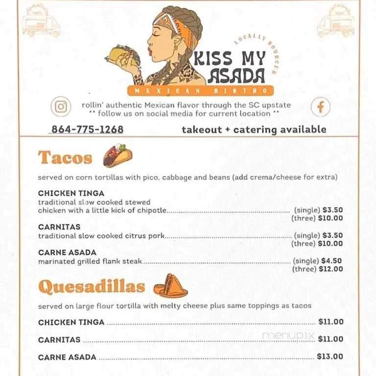 Tribble's Bar & Grill - Piedmont, SC menu_pic