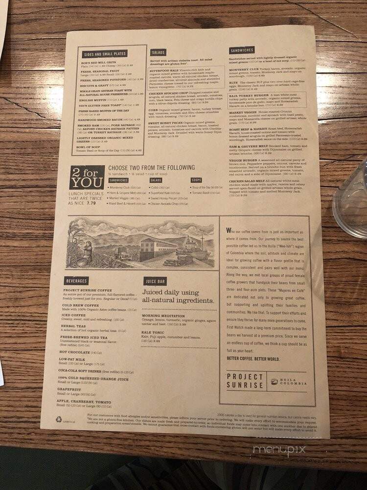 First Watch - Hoover, AL menu_pic