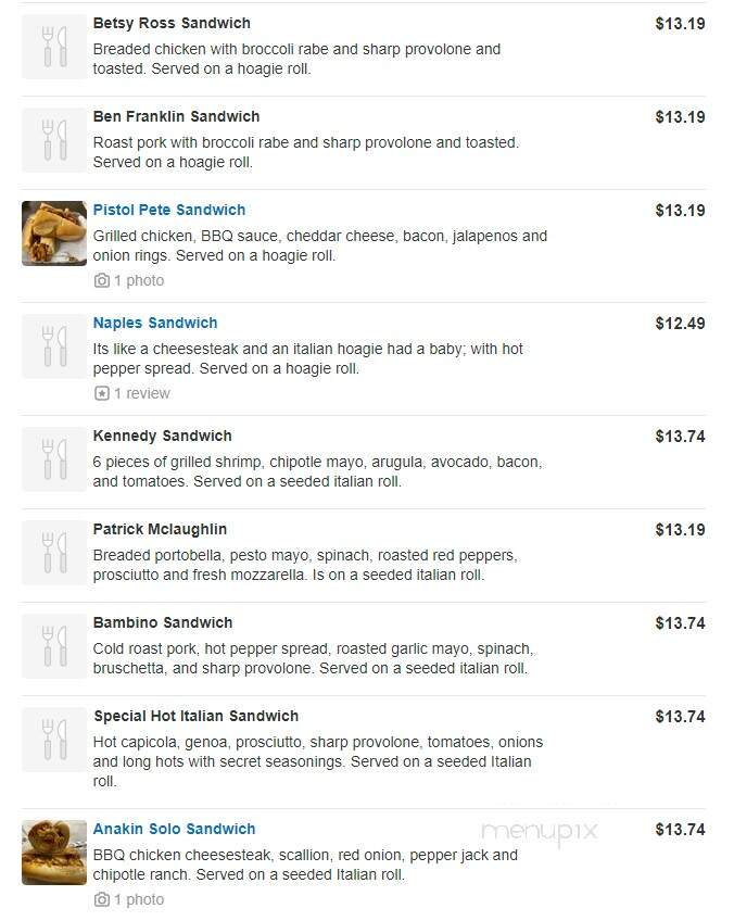 Americas pie tinicum - Tinicum, PA menu_pic