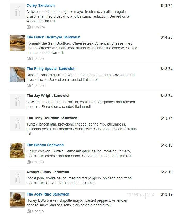 Americas pie tinicum - Tinicum, PA menu_pic
