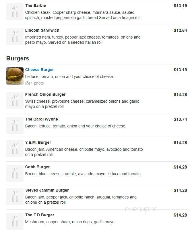 Americas pie tinicum - Tinicum, PA menu_pic