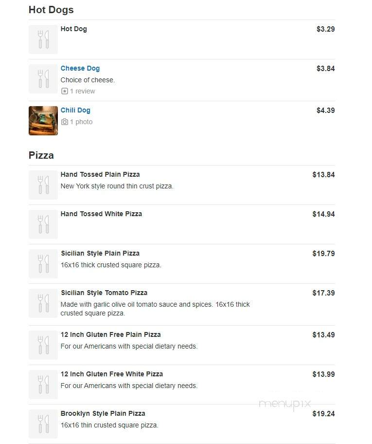 Americas pie tinicum - Tinicum, PA menu_pic