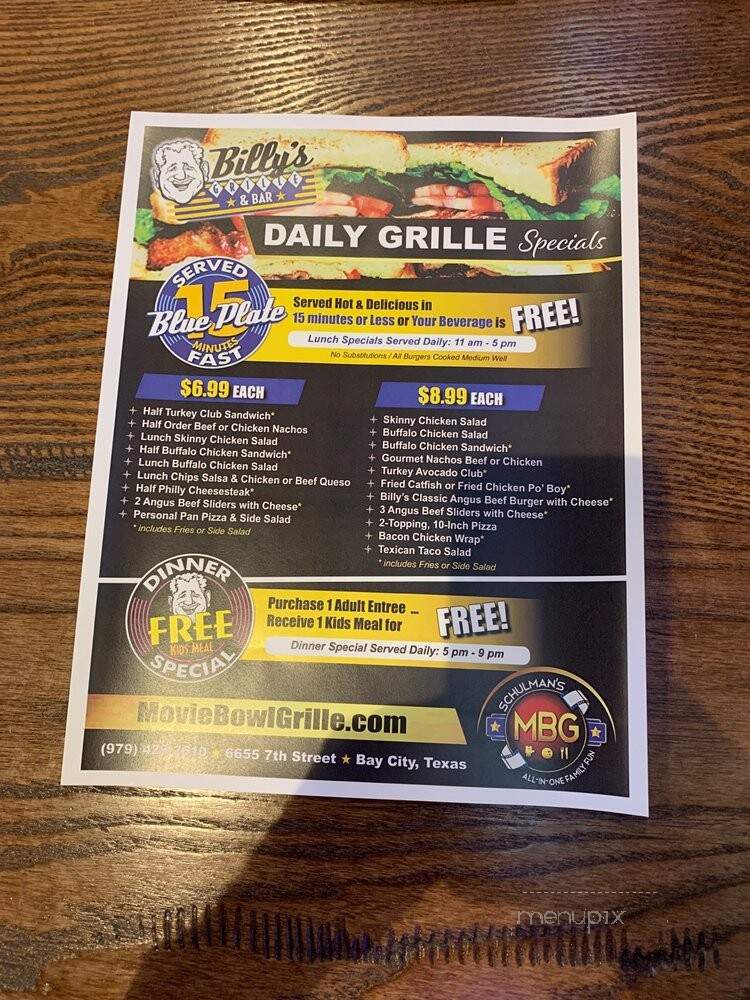 Billy's Bar & Grille - Bay City, TX
