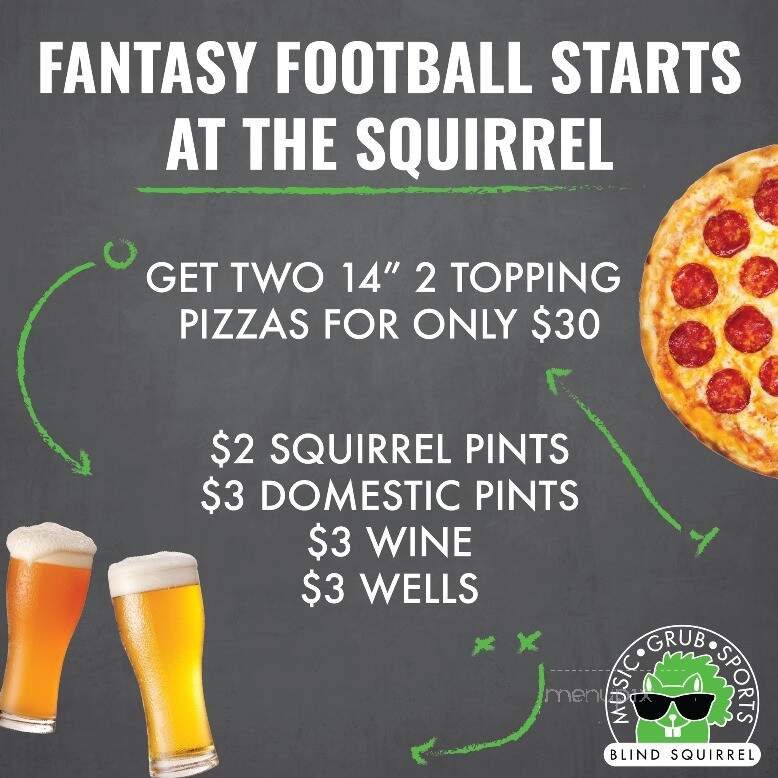 Blind Squirrel - Louisville, KY menu_pic
