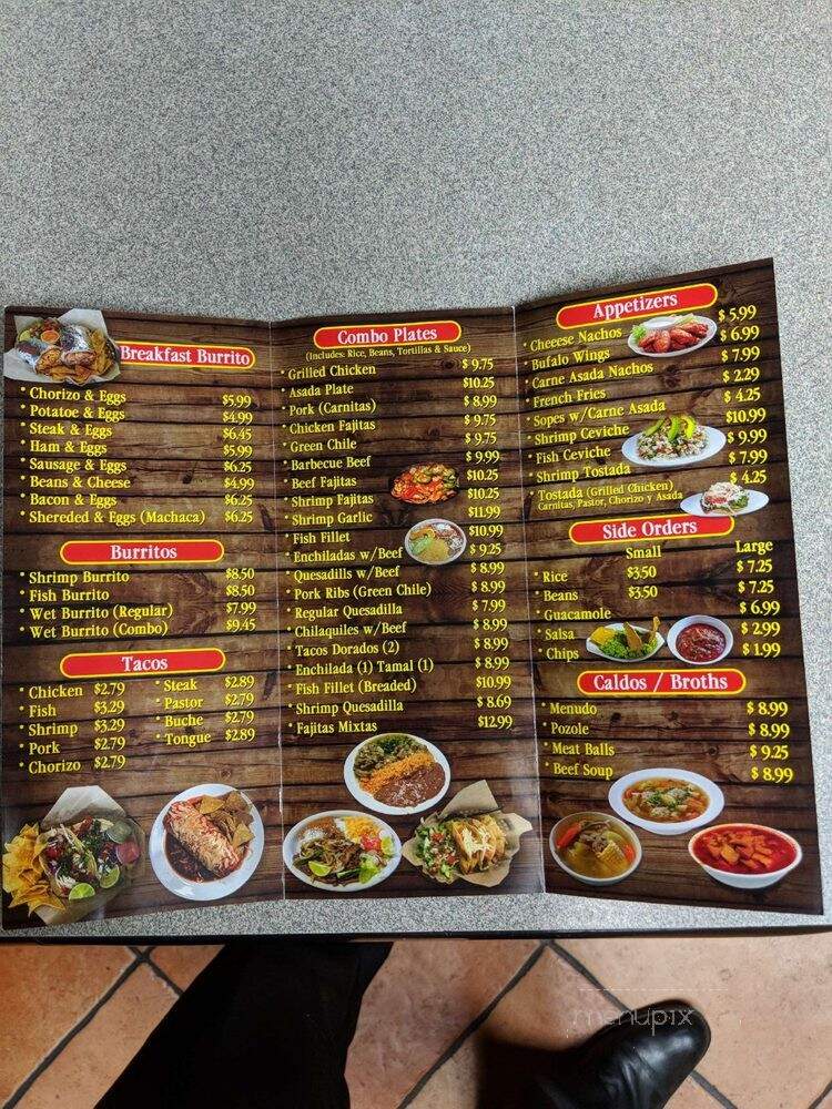 Cocina El Ranchito Mexican Food - Villa Park, CA menu_pic