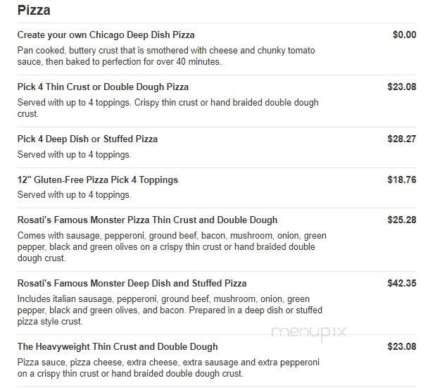 Rosati's Pizza - North Pekin, IL menu_pic