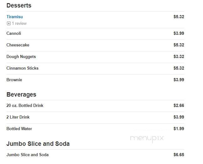 Rosati's Pizza - North Pekin, IL menu_pic