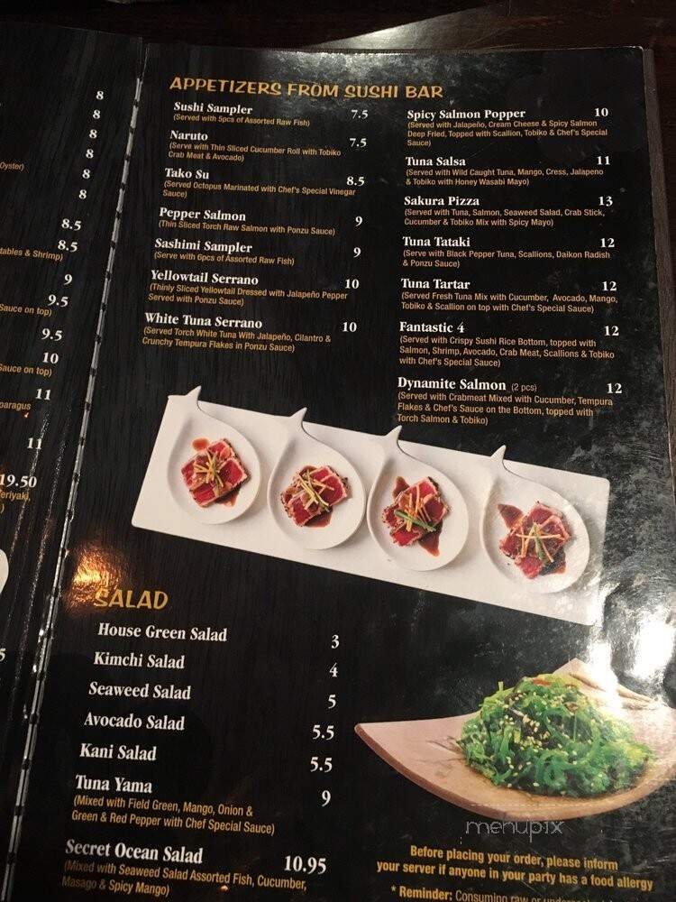 Sakura Asian Bistro - Nashua, NH menu_pic