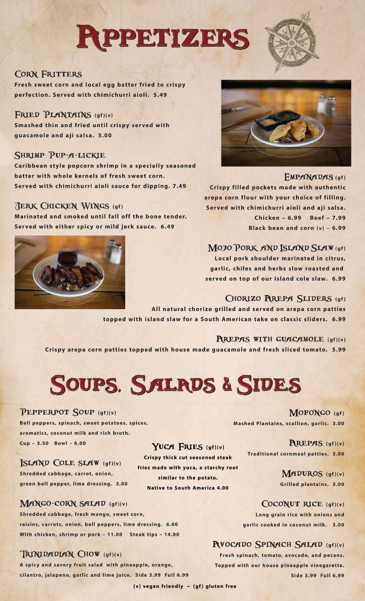 Calypso Grill and Smokehouse - Yellow Springs, OH menu_pic