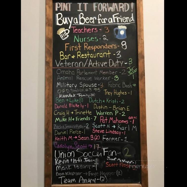 Pint Nine Brewing Company - La Vista, NE menu_pic