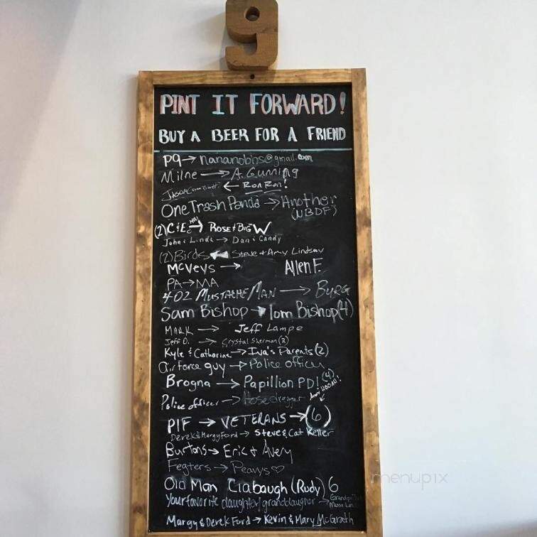 Pint Nine Brewing Company - La Vista, NE menu_pic