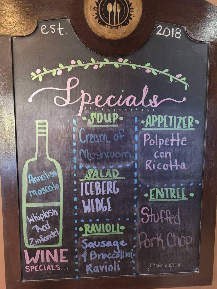 Rosalie's Trattoria - Wilmington, NC menu_pic