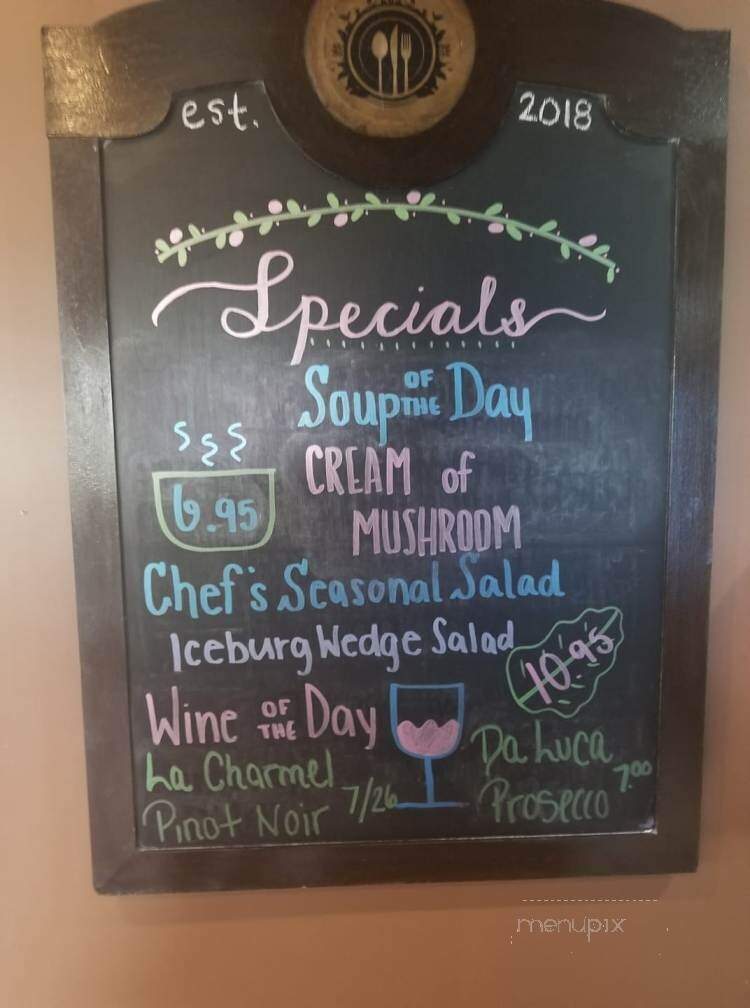 Rosalie's Trattoria - Wilmington, NC menu_pic