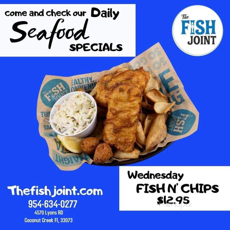 The Fish Joint - Coconut Creek, FL menu_pic