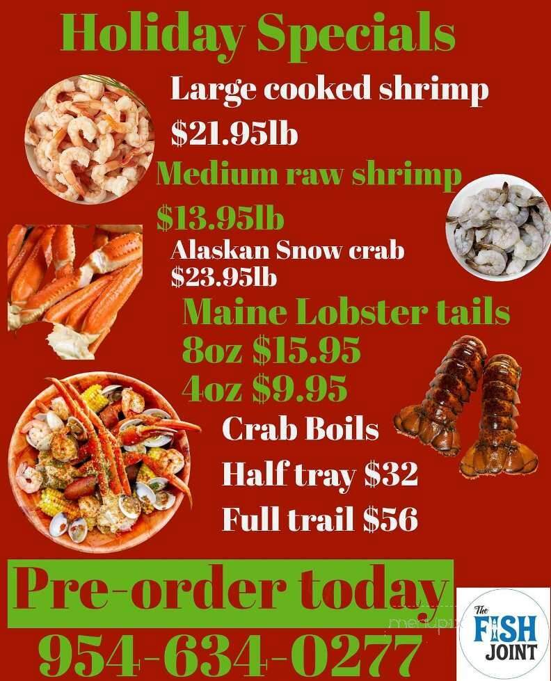 The Fish Joint - Coconut Creek, FL menu_pic