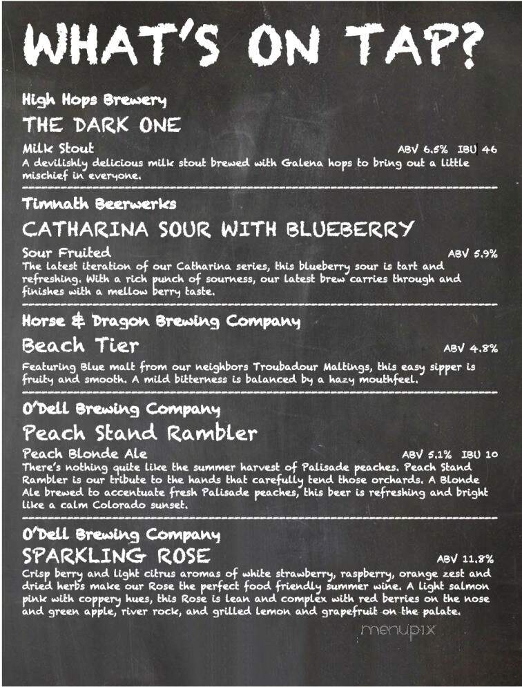Backyard Bird Chicken & Donuts - Timnath, CO menu_pic