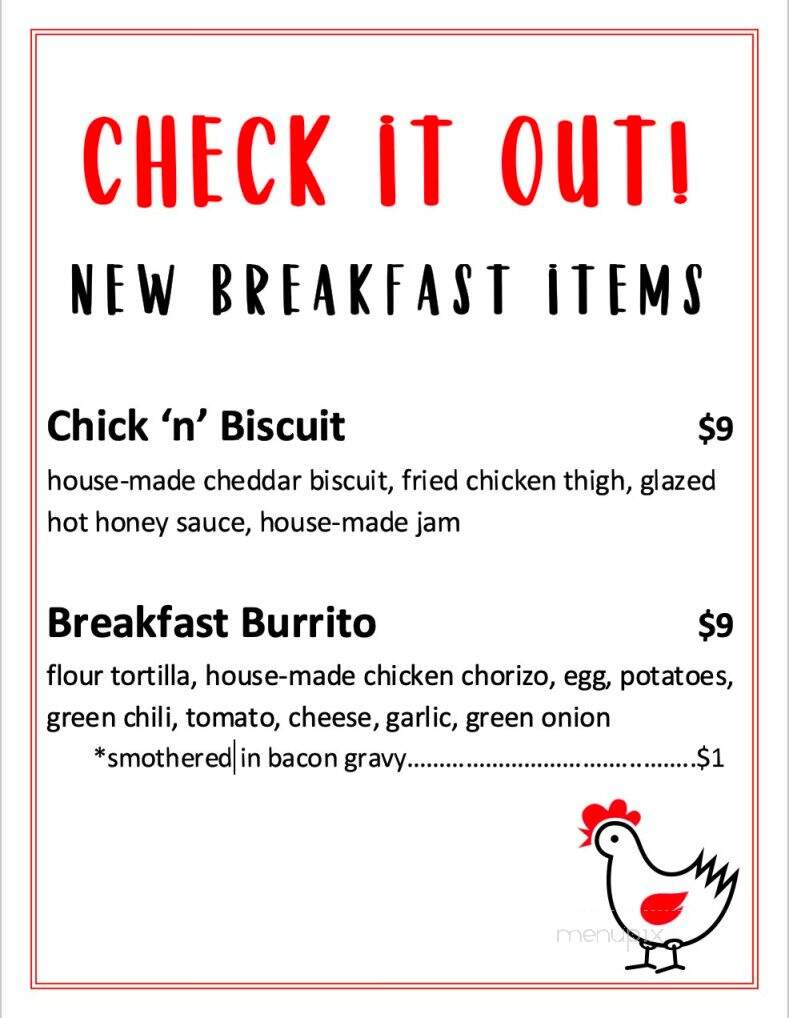 Backyard Bird Chicken & Donuts - Timnath, CO menu_pic