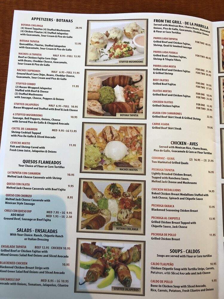 Koko's Restaurant and Tequila Bar - Olympia, WA menu_pic
