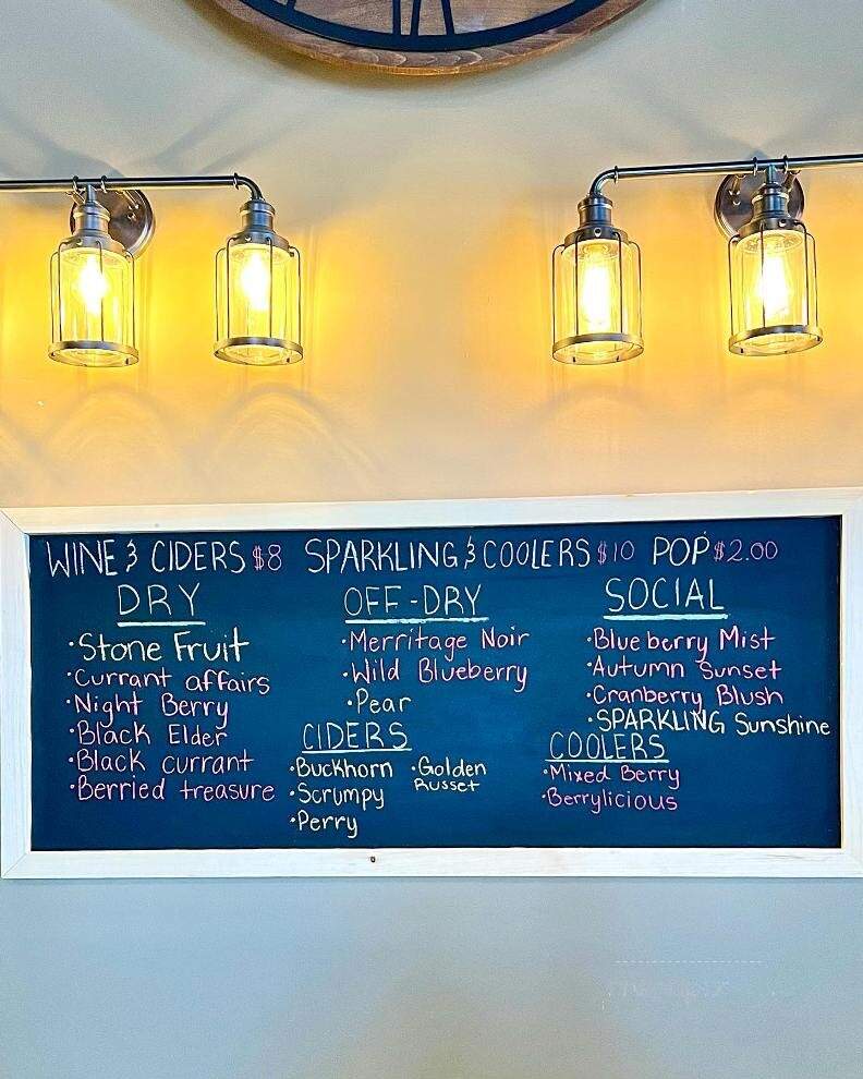Kawartha Country Wines - Buckhorn, ON menu_pic