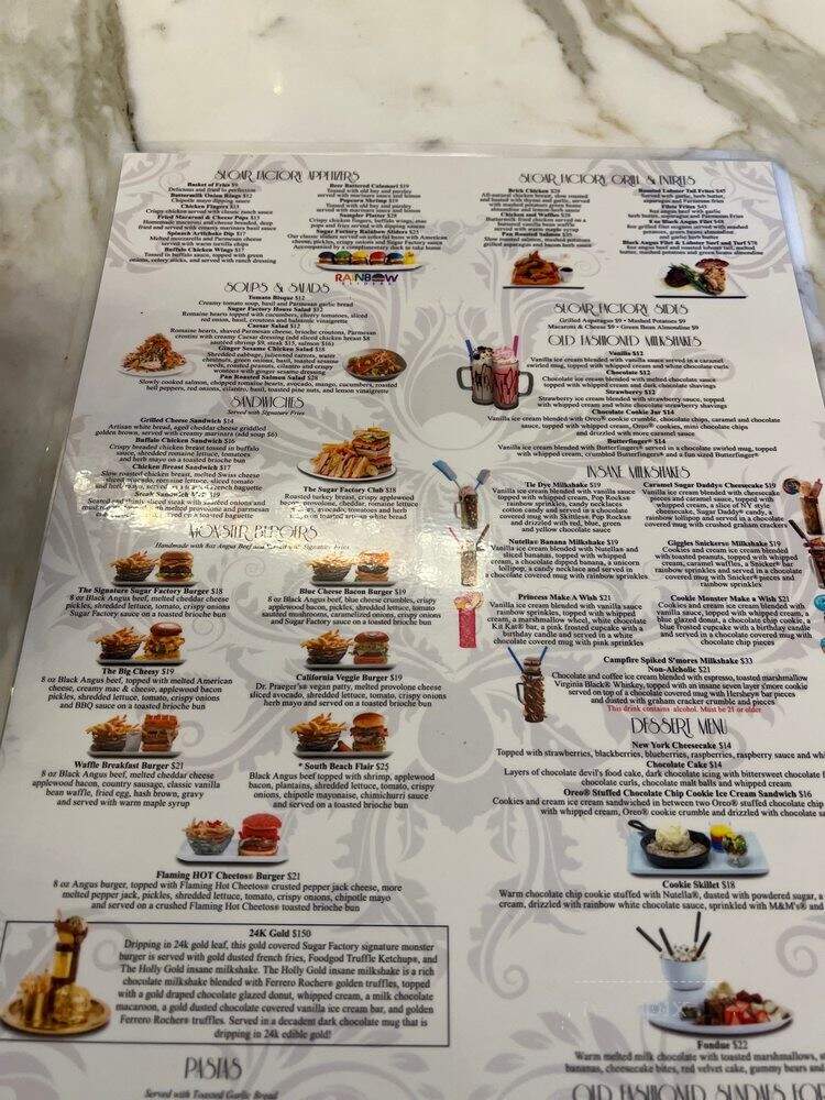 Sugar Factory - Jamaica, NY menu_pic