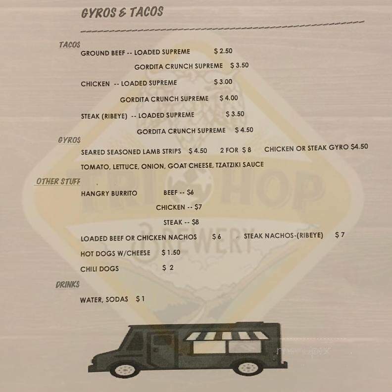 Tri Hop Brewery - Maryville, TN menu_pic