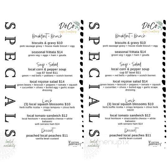 Dough Company - New Bedford, MA menu_pic